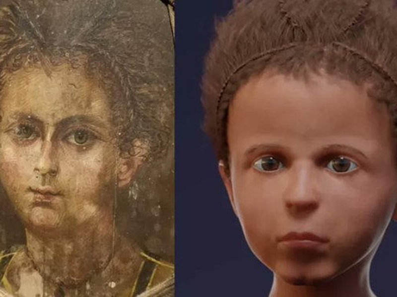 علماء ينجحون في إعادة بناء وجه مومياء طفل مصري